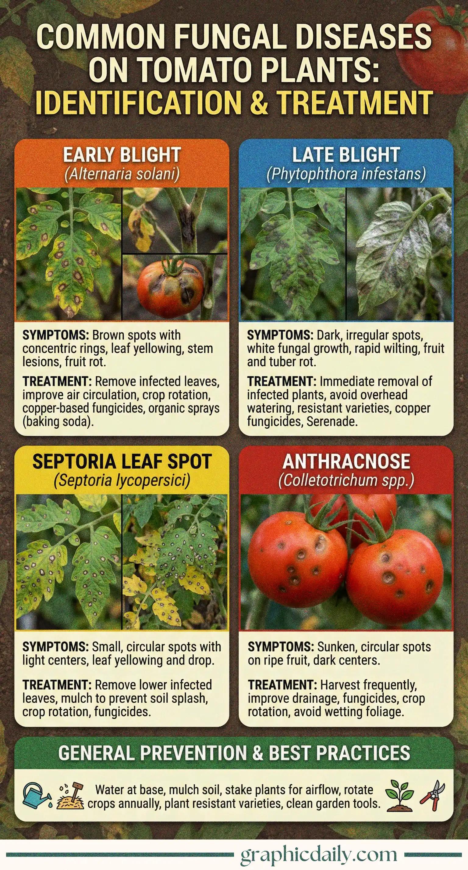 Identifying and treating common fungal diseases affecting your tomato plants