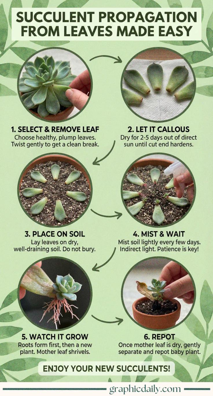 Succulent Propagation from Leaves Made Easy