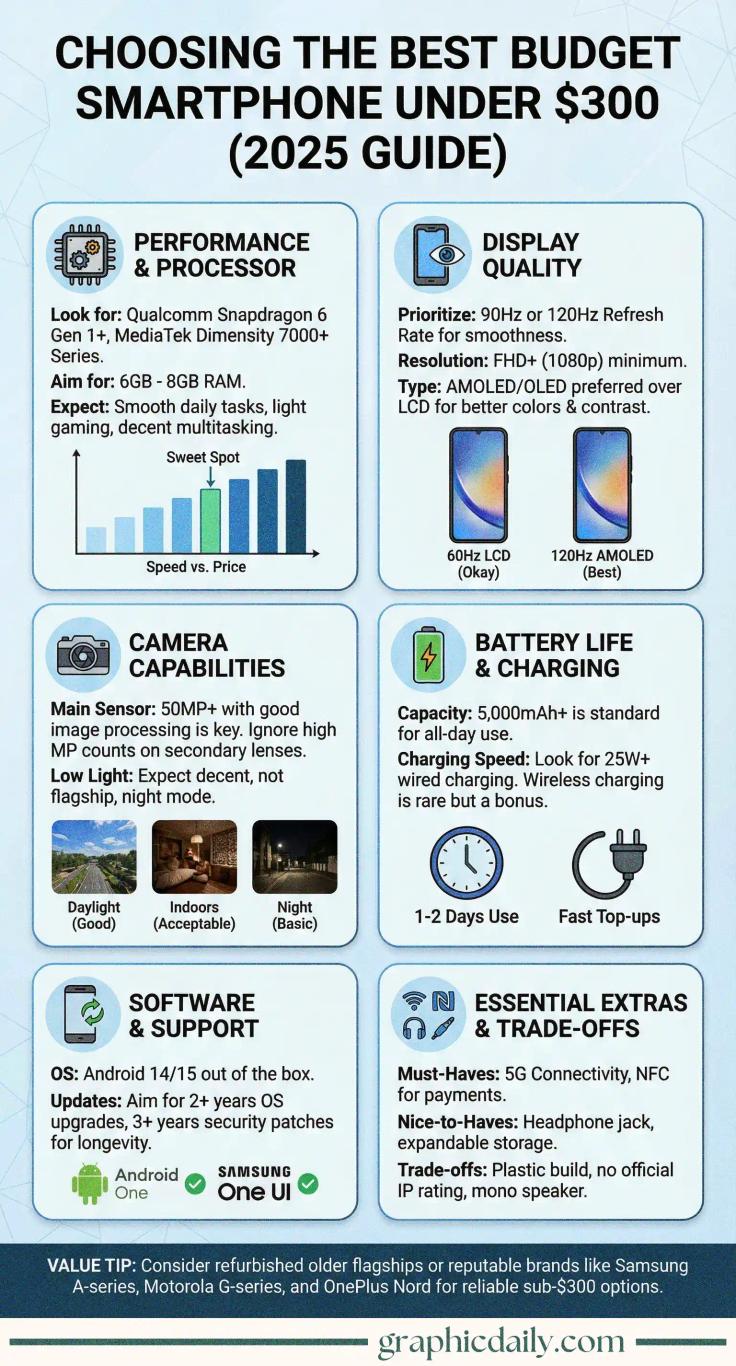 Choosing the Best Budget Smartphone Under $300