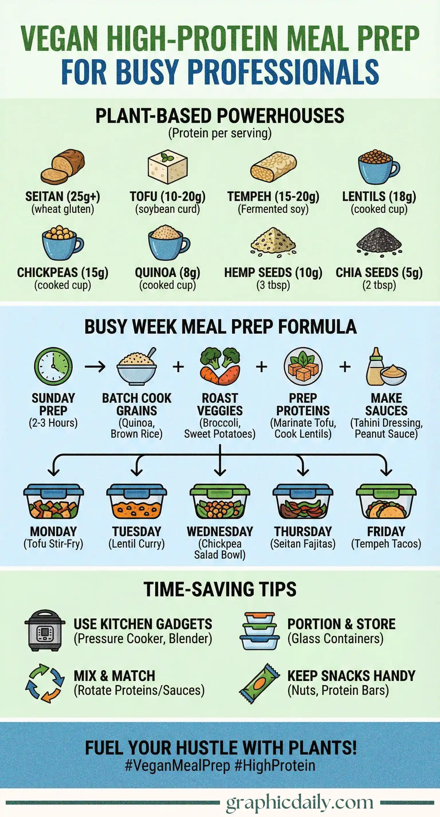 Plant-based meal prep formula for time-starved professionals