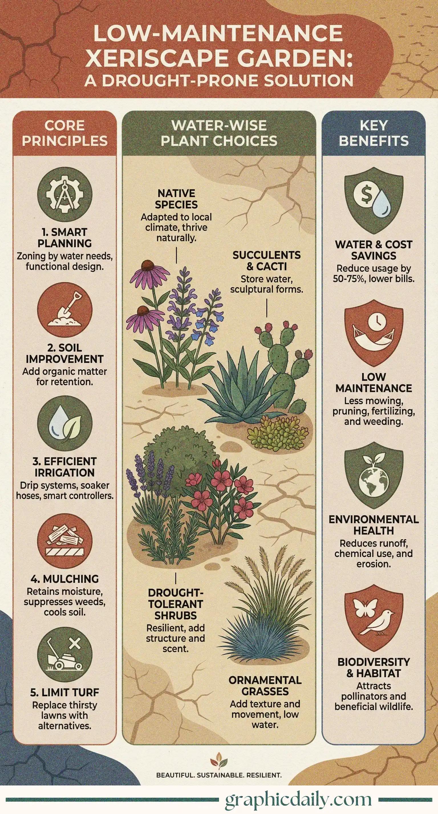 Transform your yard with water-wise landscaping that's beautiful and resilient