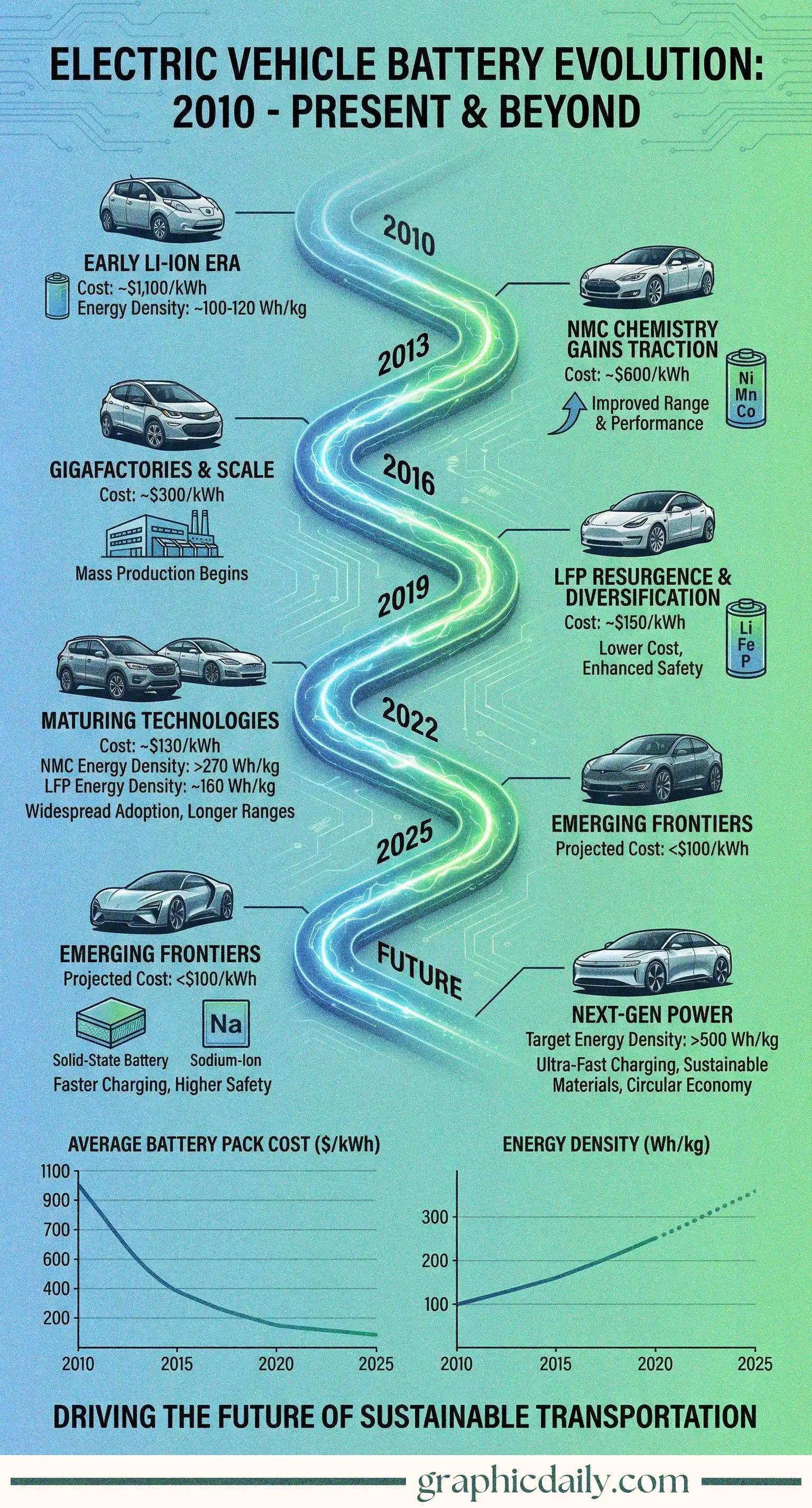 Battery costs dropped 90% while range tripled in 15 years