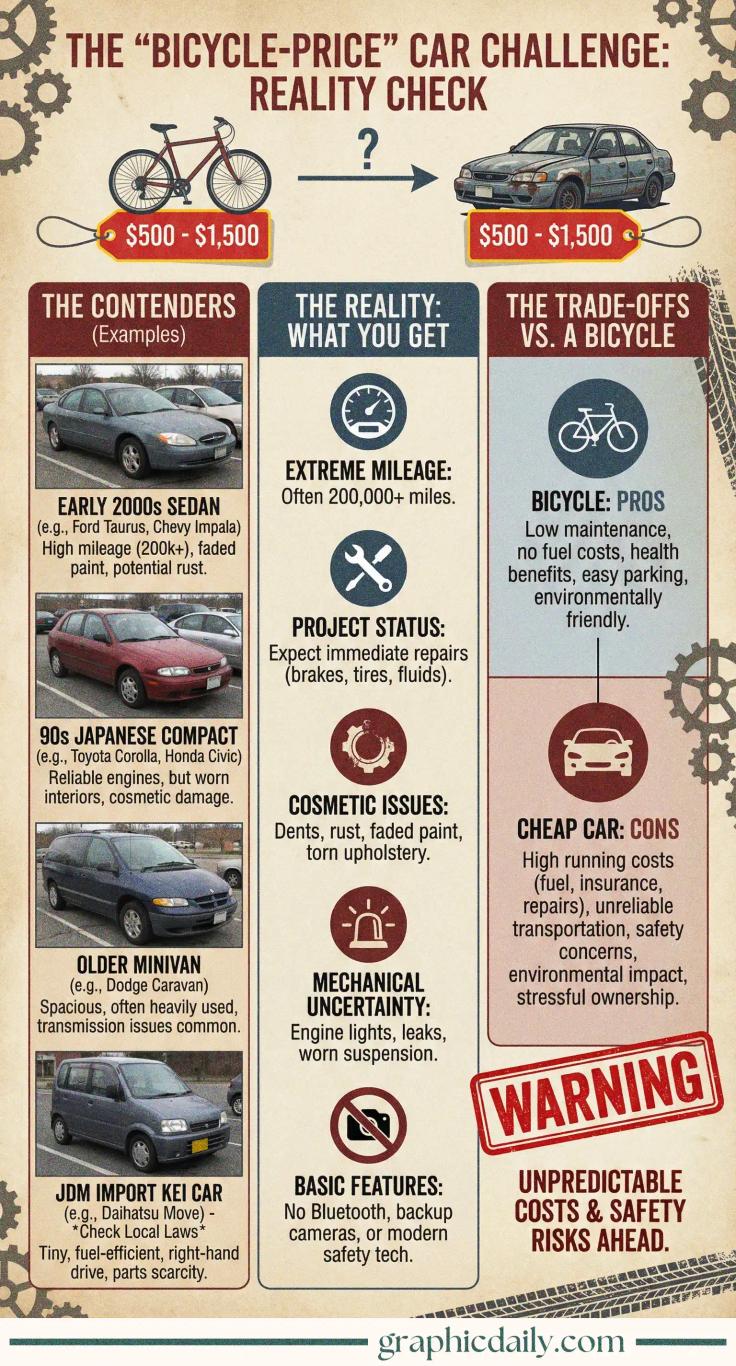 Best cars in the world for the price of a bicycle