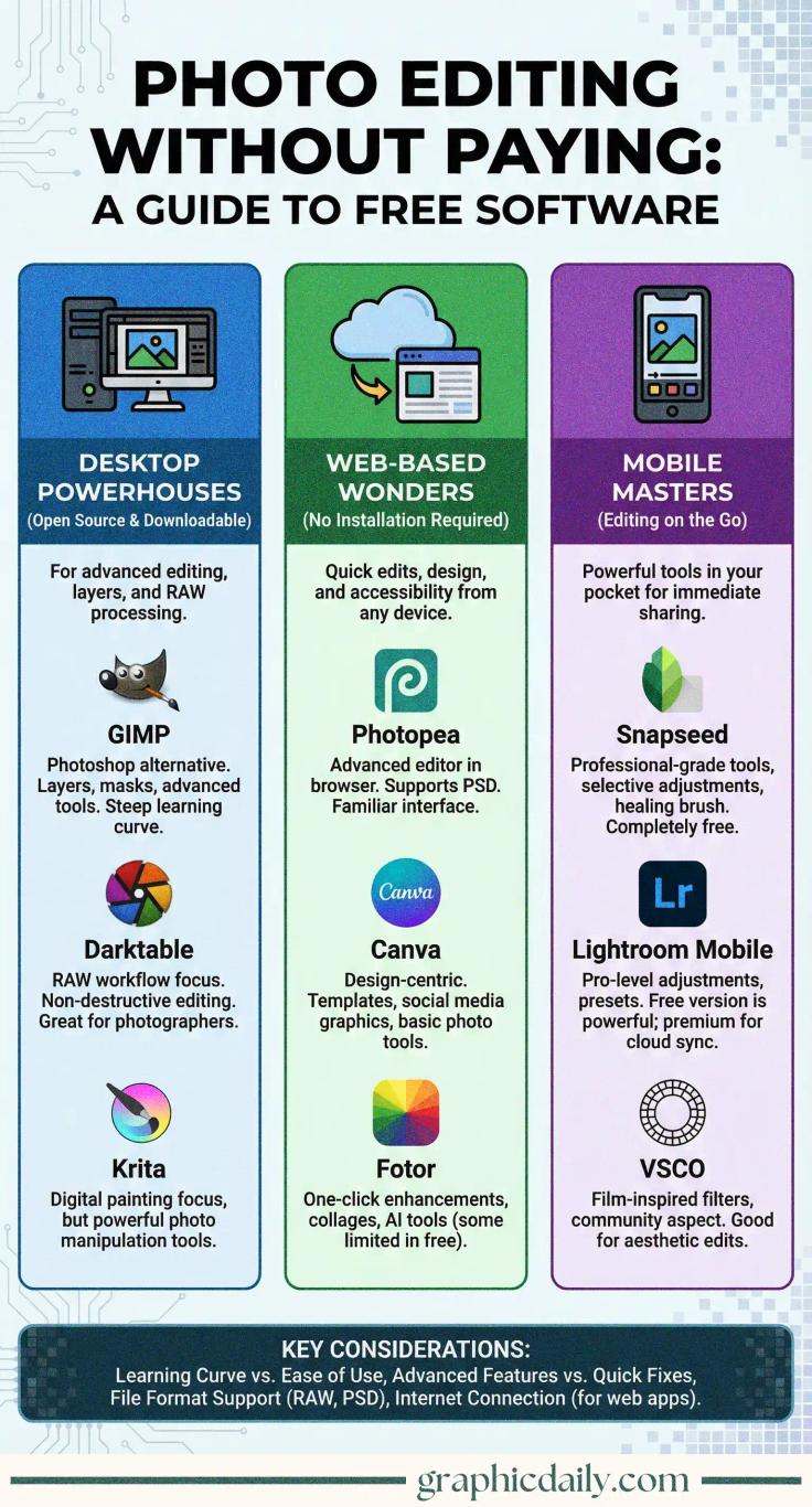 Photo Editing Without Paying for Software