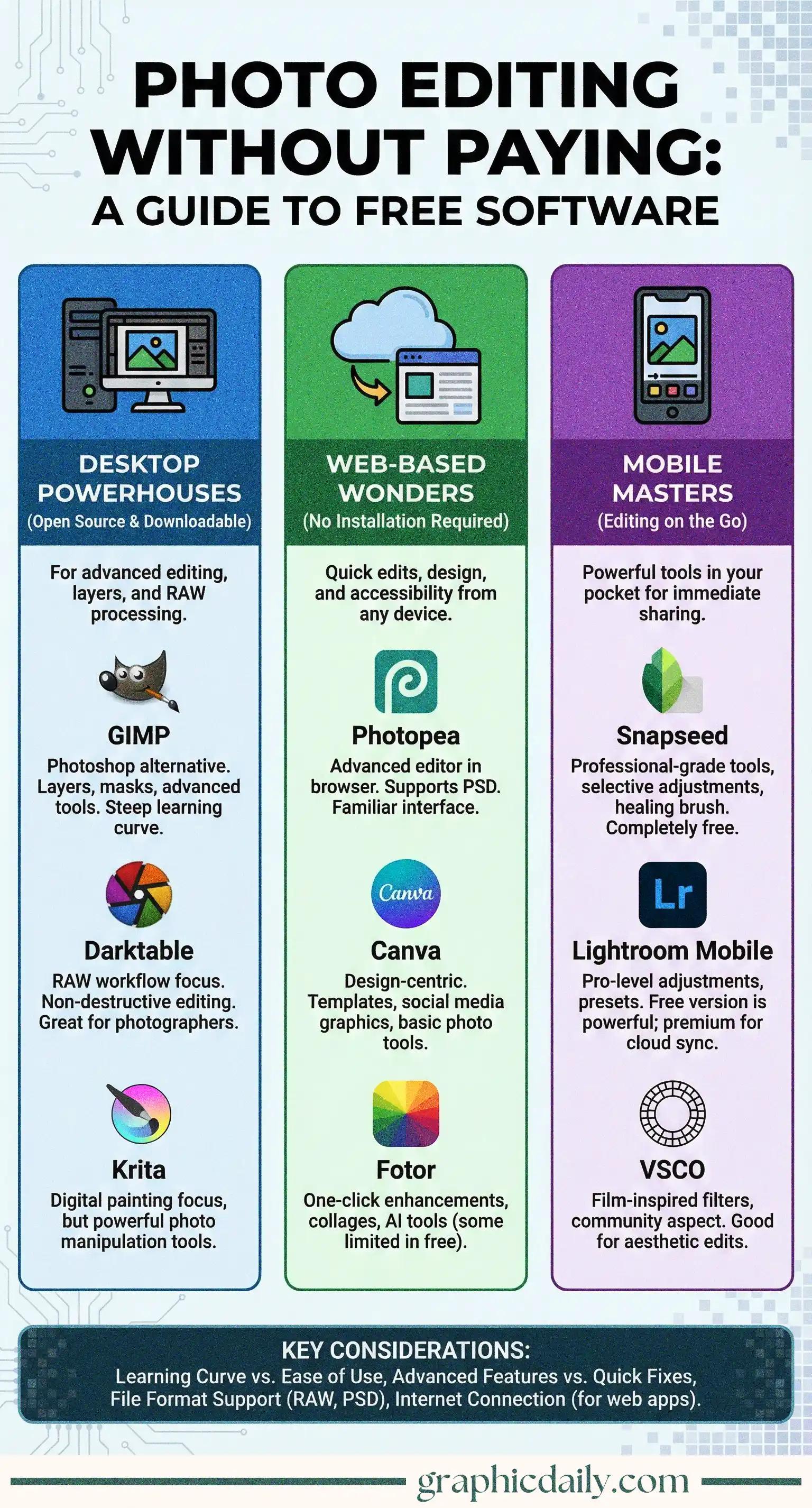 Professional photo editing without spending a dime on software subscriptions