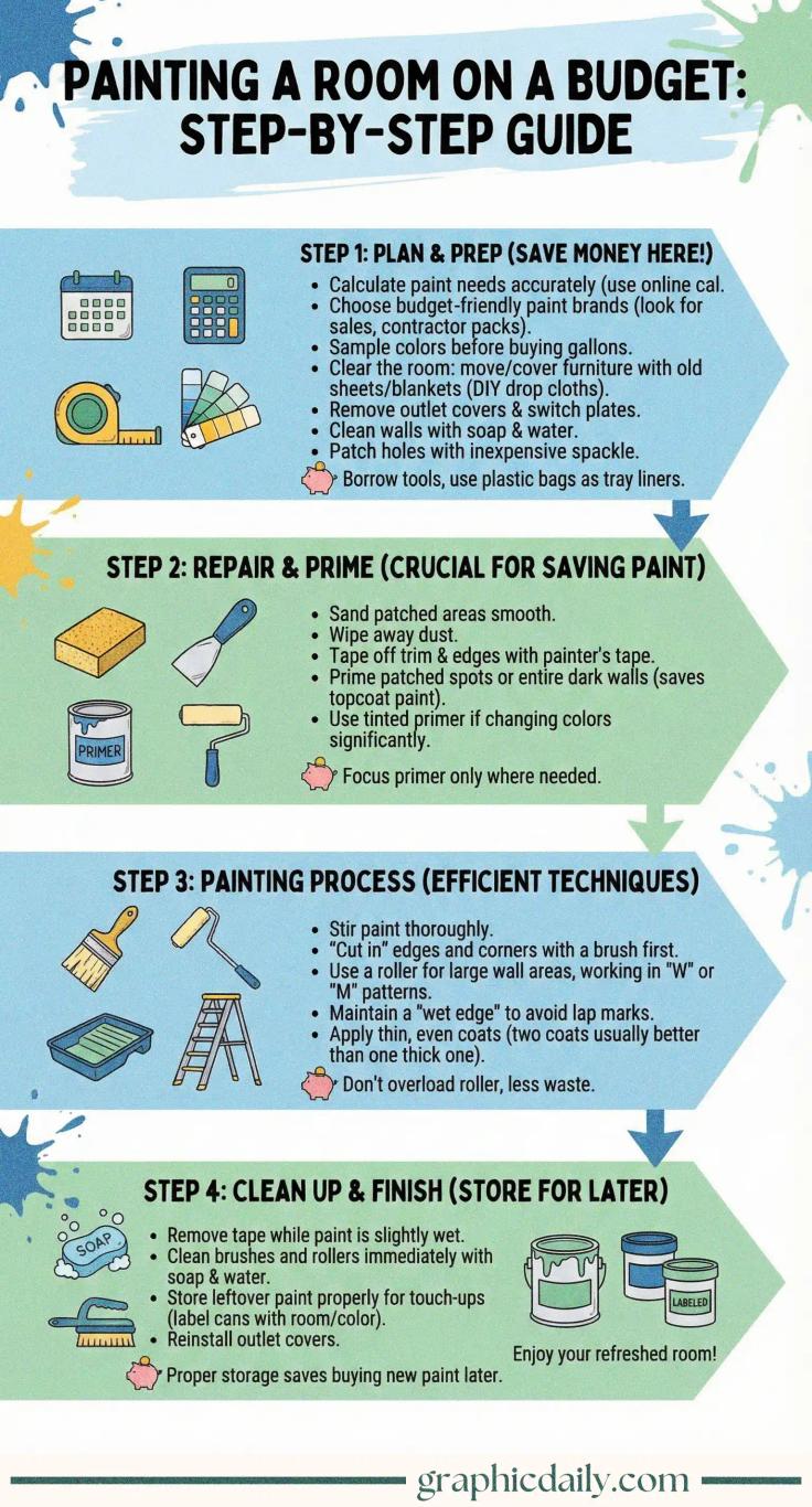 Painting a Room on a Budget Step-by-Step
