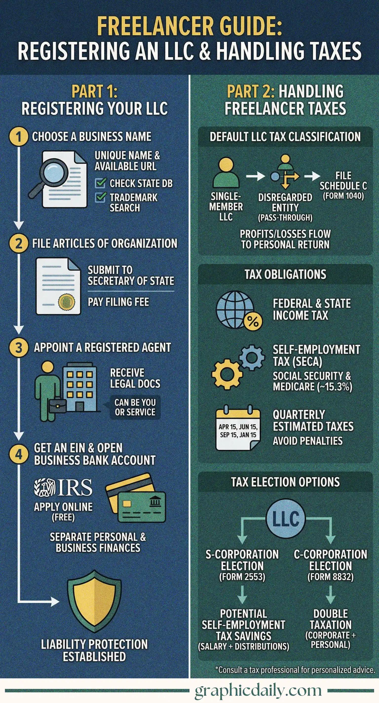 Breaking down LLC formation and tax essentials for freelancers