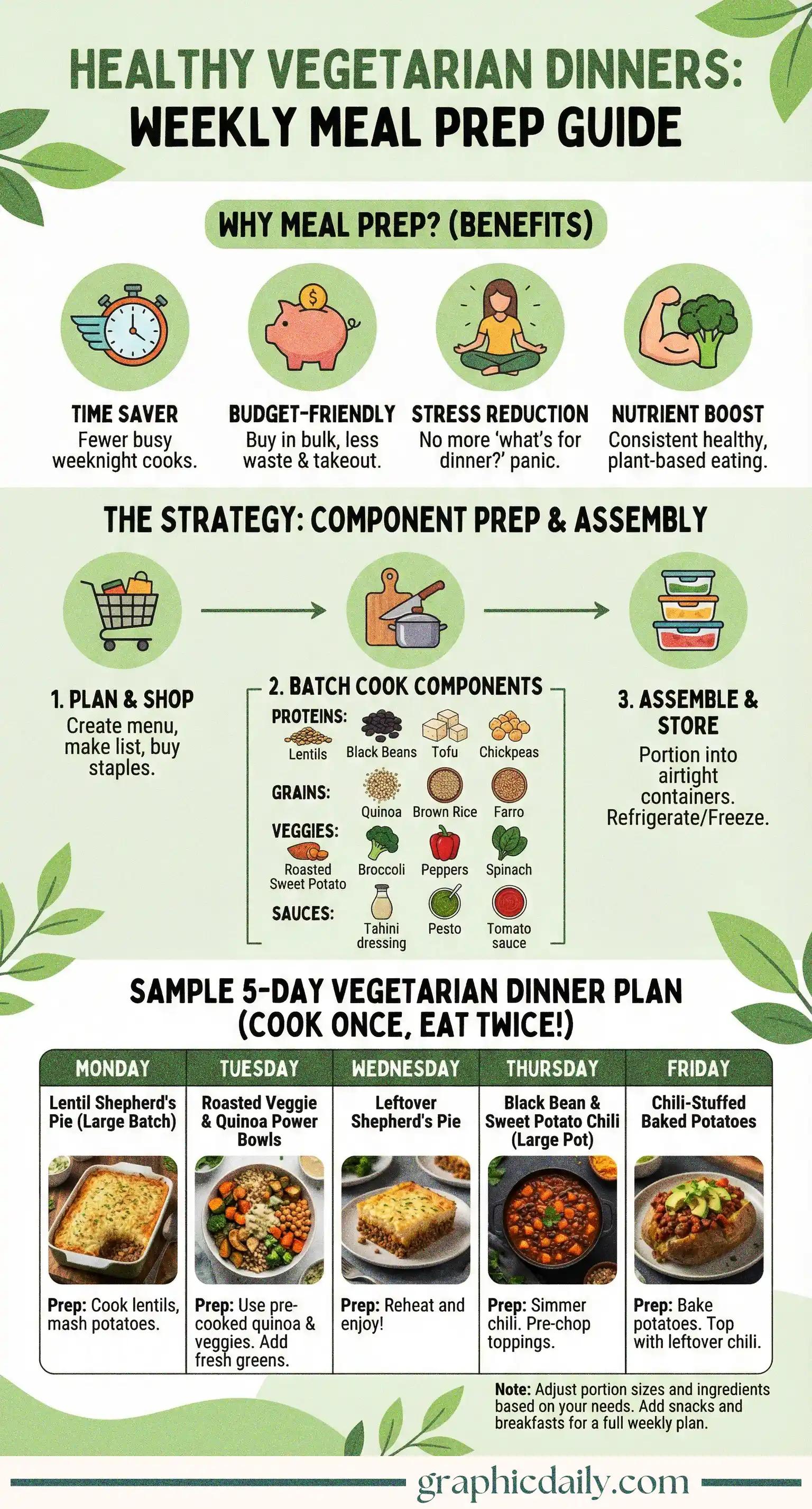 Your guide to stress-free vegetarian meal prep that saves time
