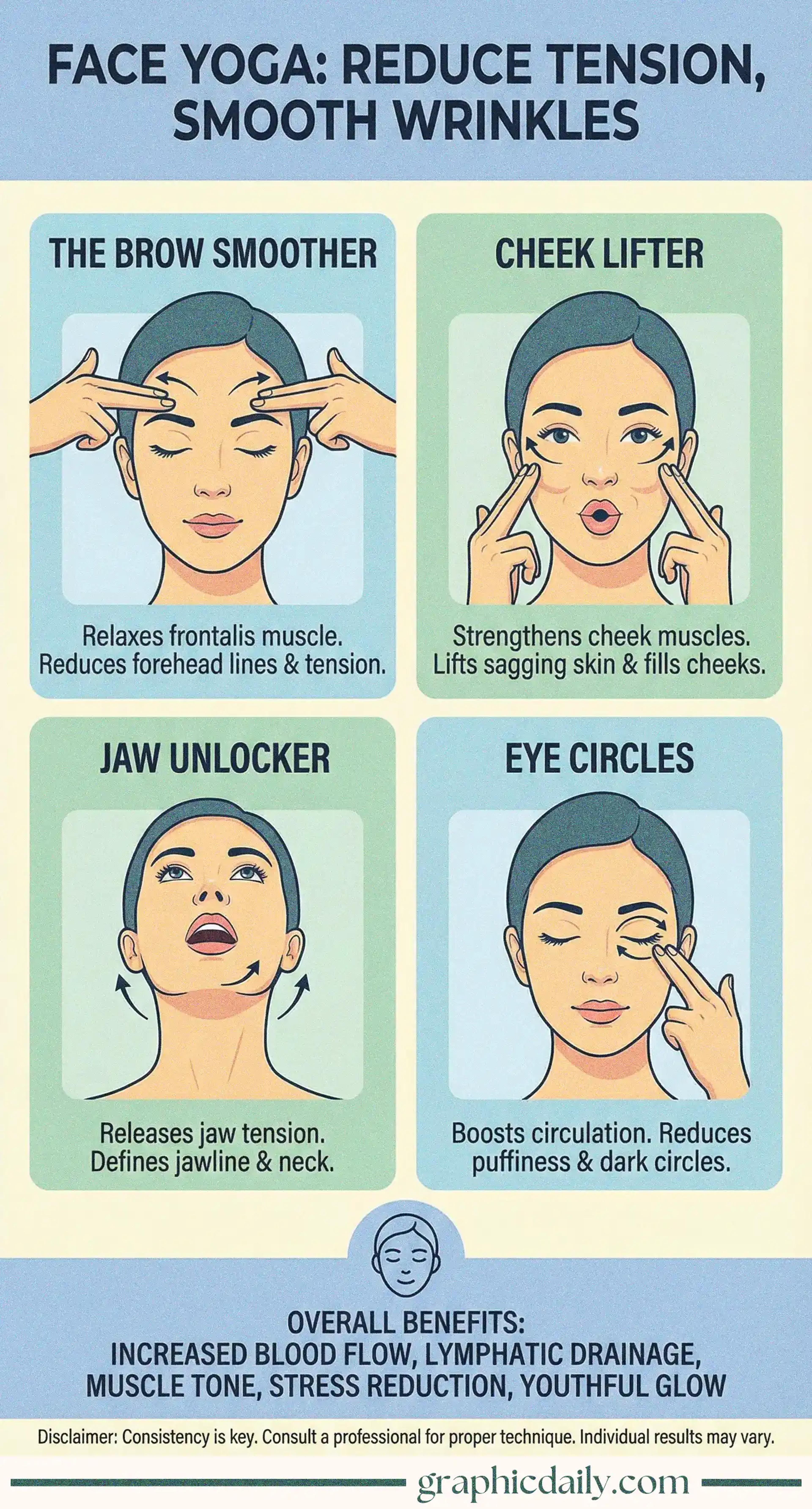Natural techniques to ease facial tension and smooth lines