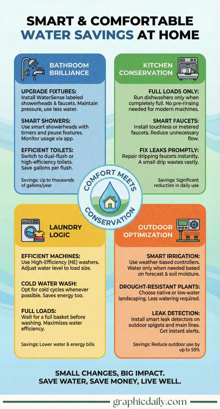 Ways to Save Water at Home Without Compromising Comfort