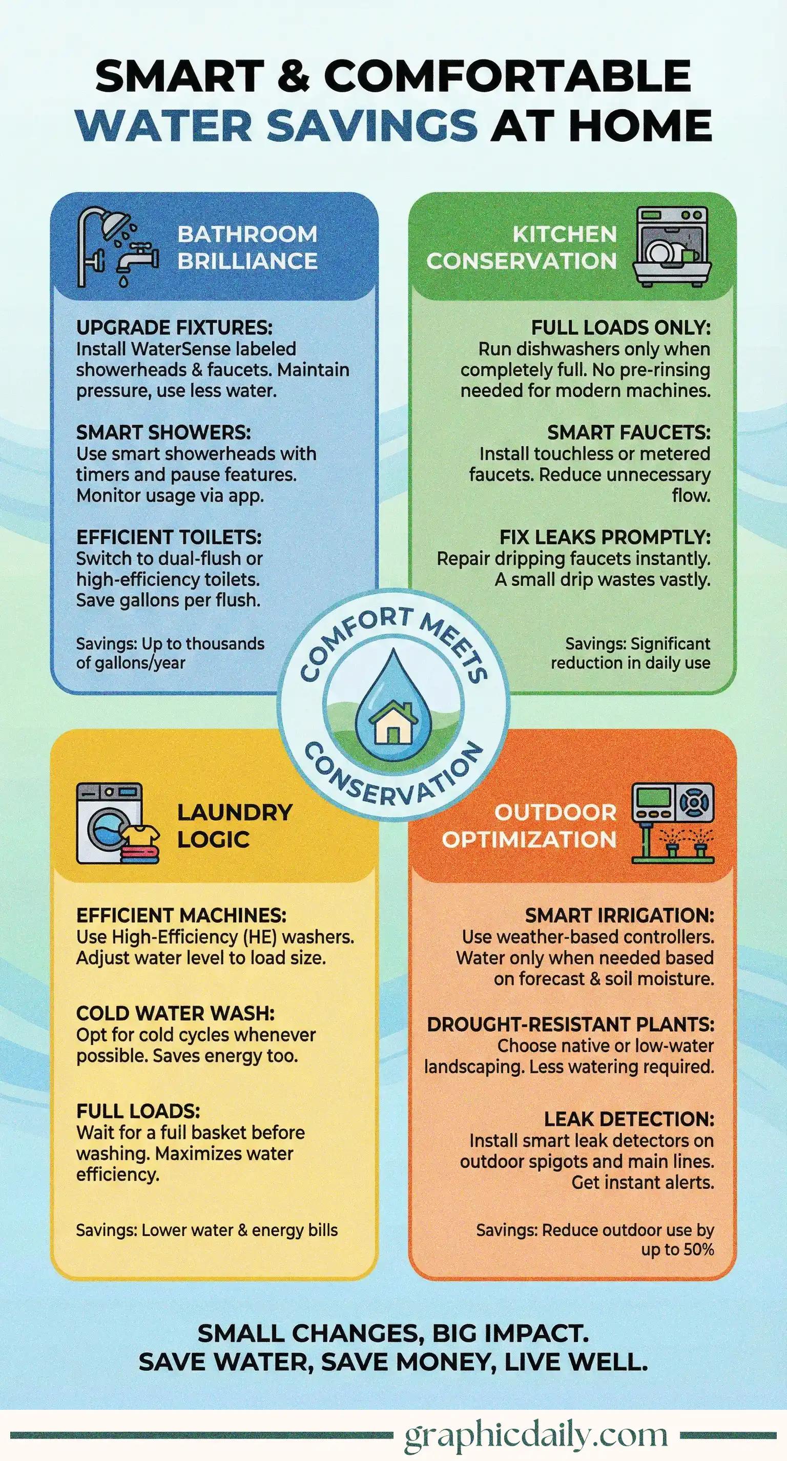 Smart strategies for reducing water consumption without sacrificing lifestyle