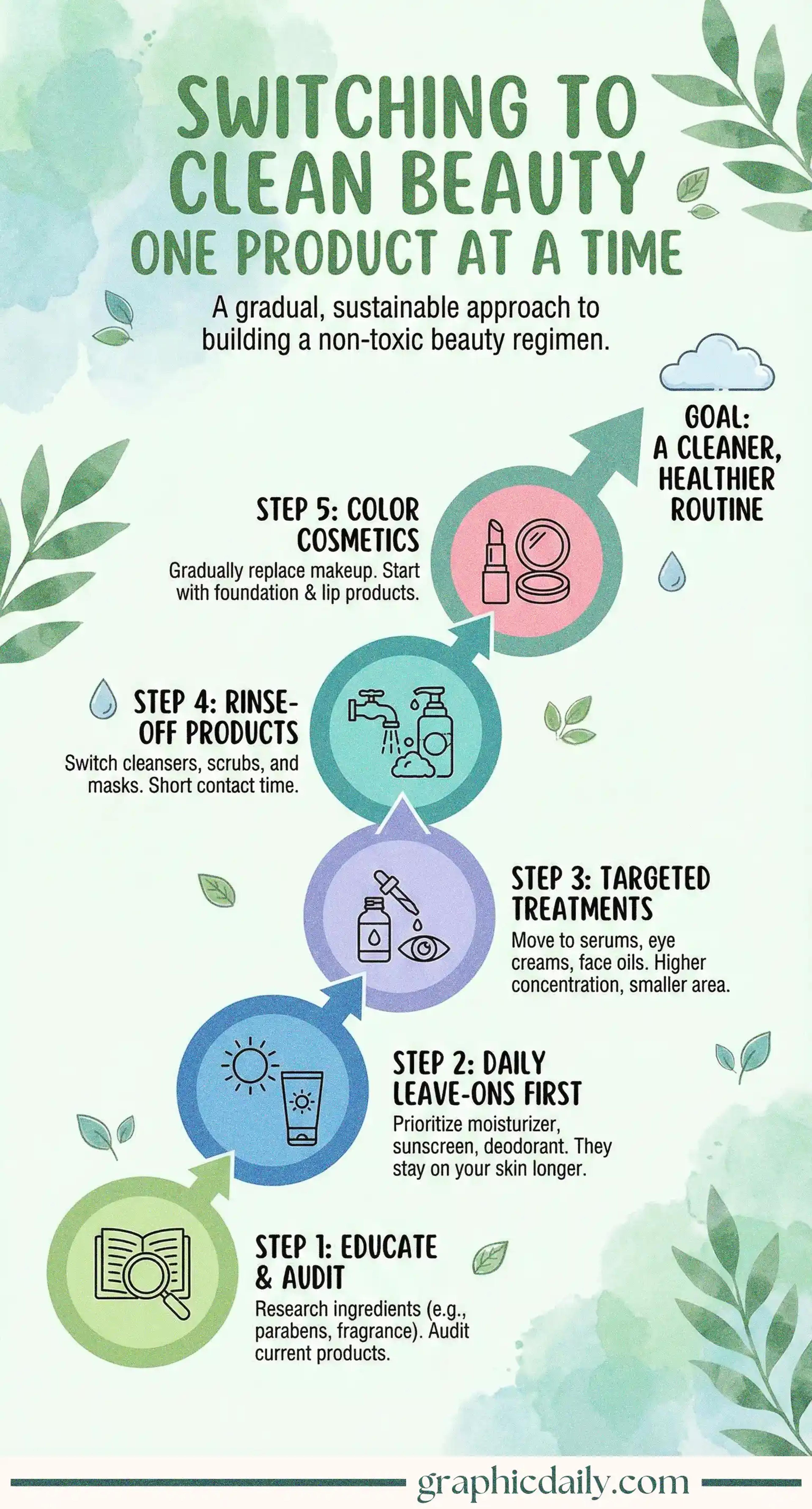 A practical guide to transitioning your beauty routine to cleaner products