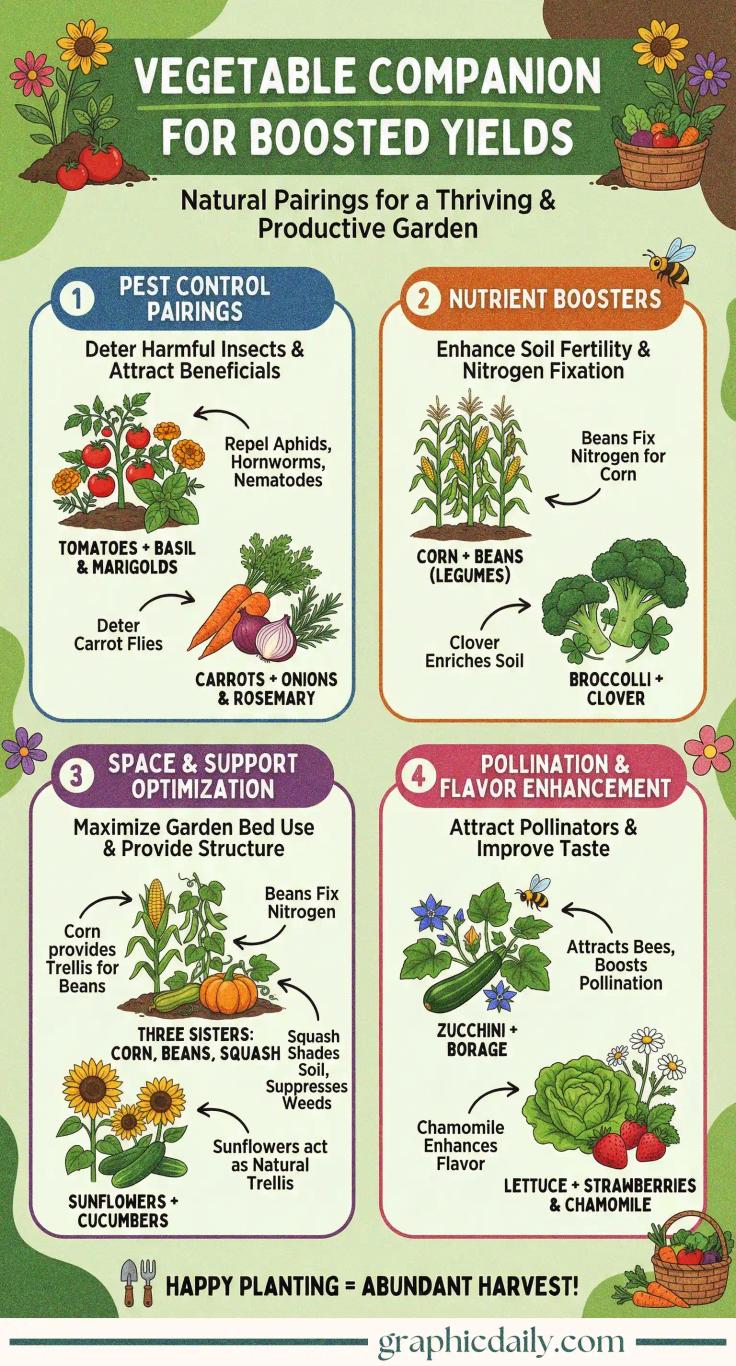Companion Planting Pairings to Boost Vegetable Yield