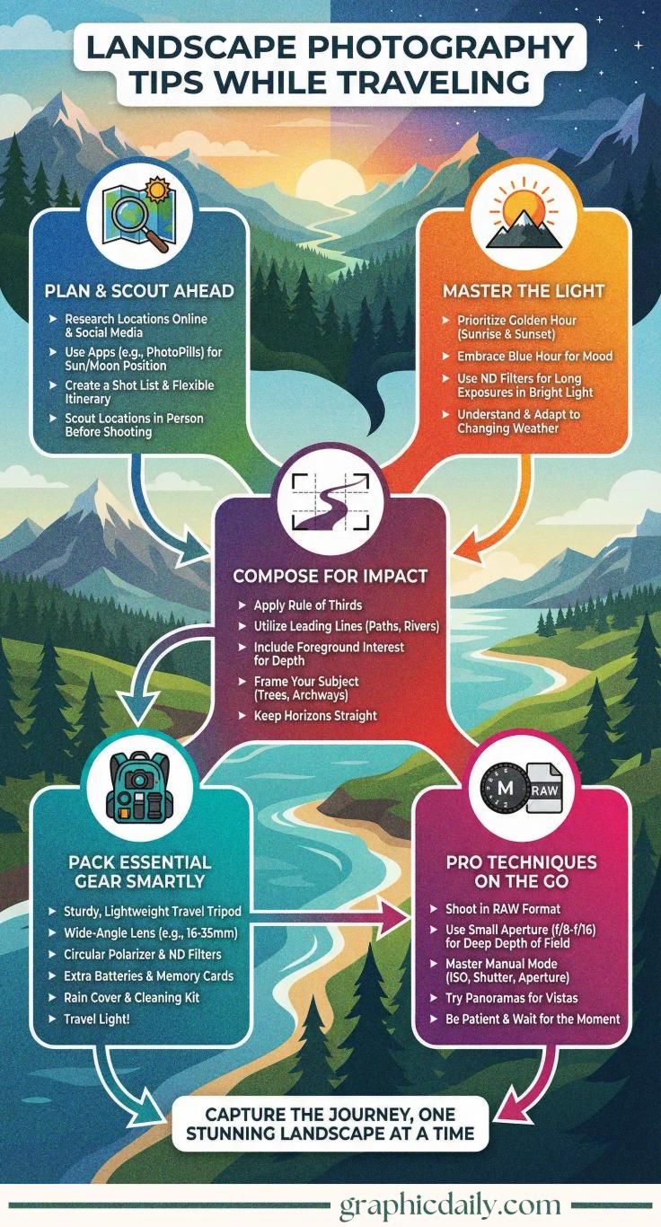 Landscape Photography Tips While Traveling