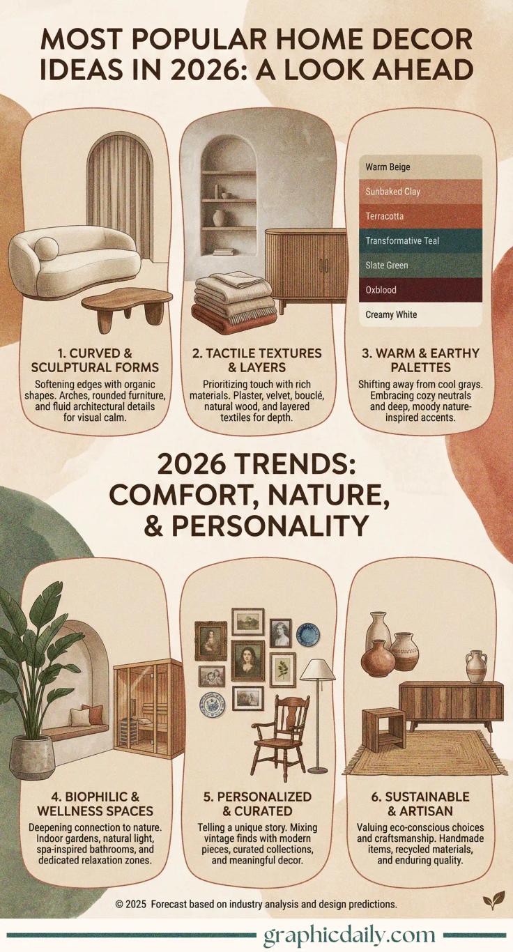 Most popular home decor ideas in 2026