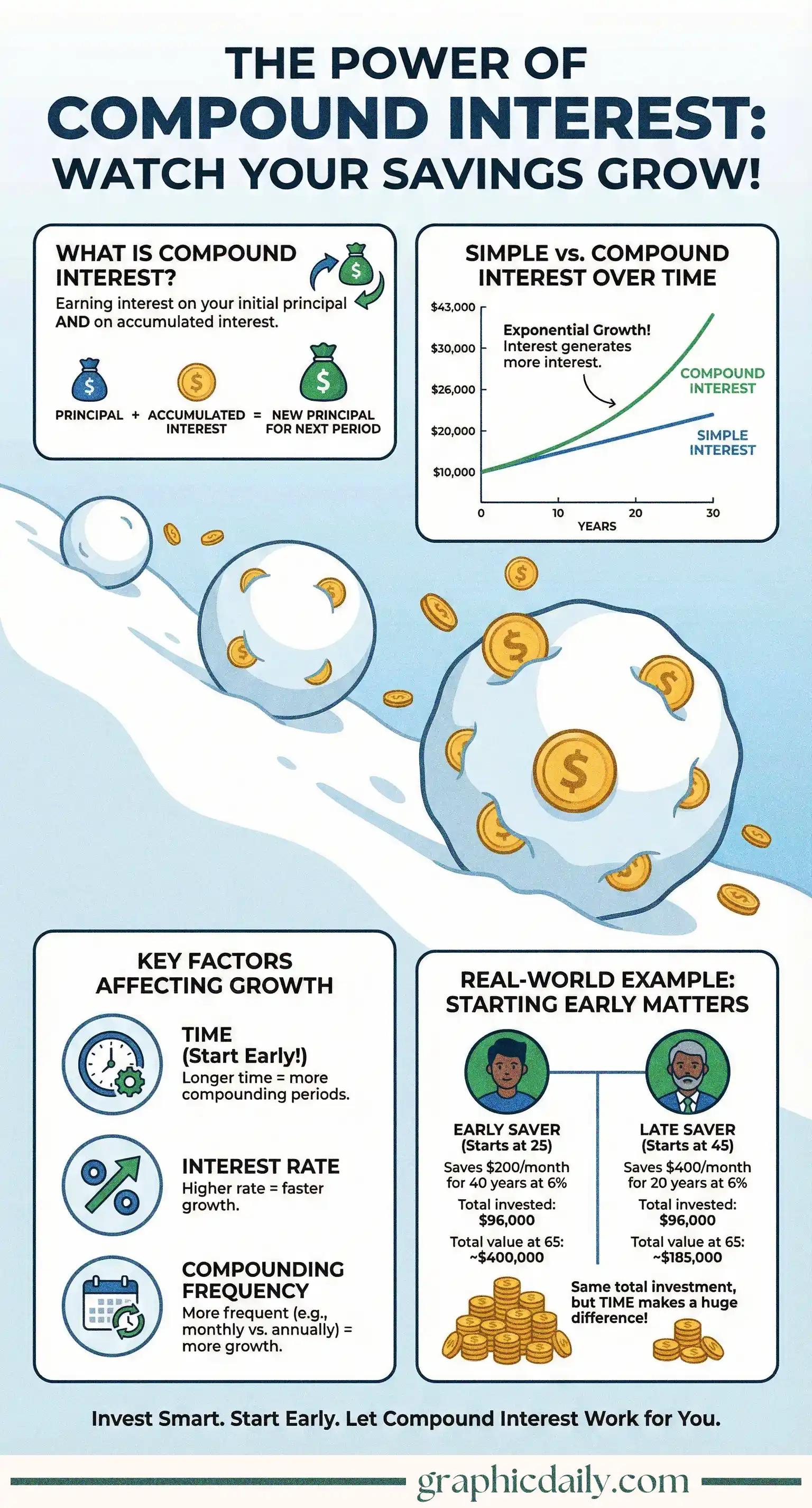 How compound interest turns small savings into substantial wealth over time