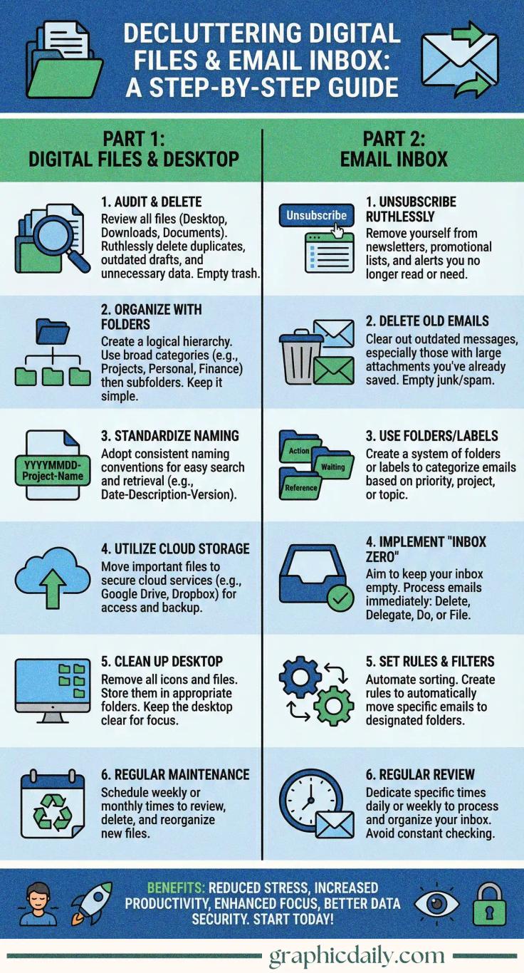 Decluttering Digital Files and Email Inbox Step-by-Step