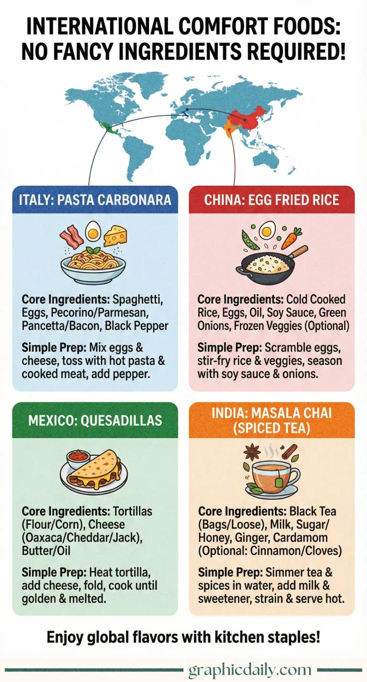 International Comfort Foods You Can Cook Without Fancy Ingredients