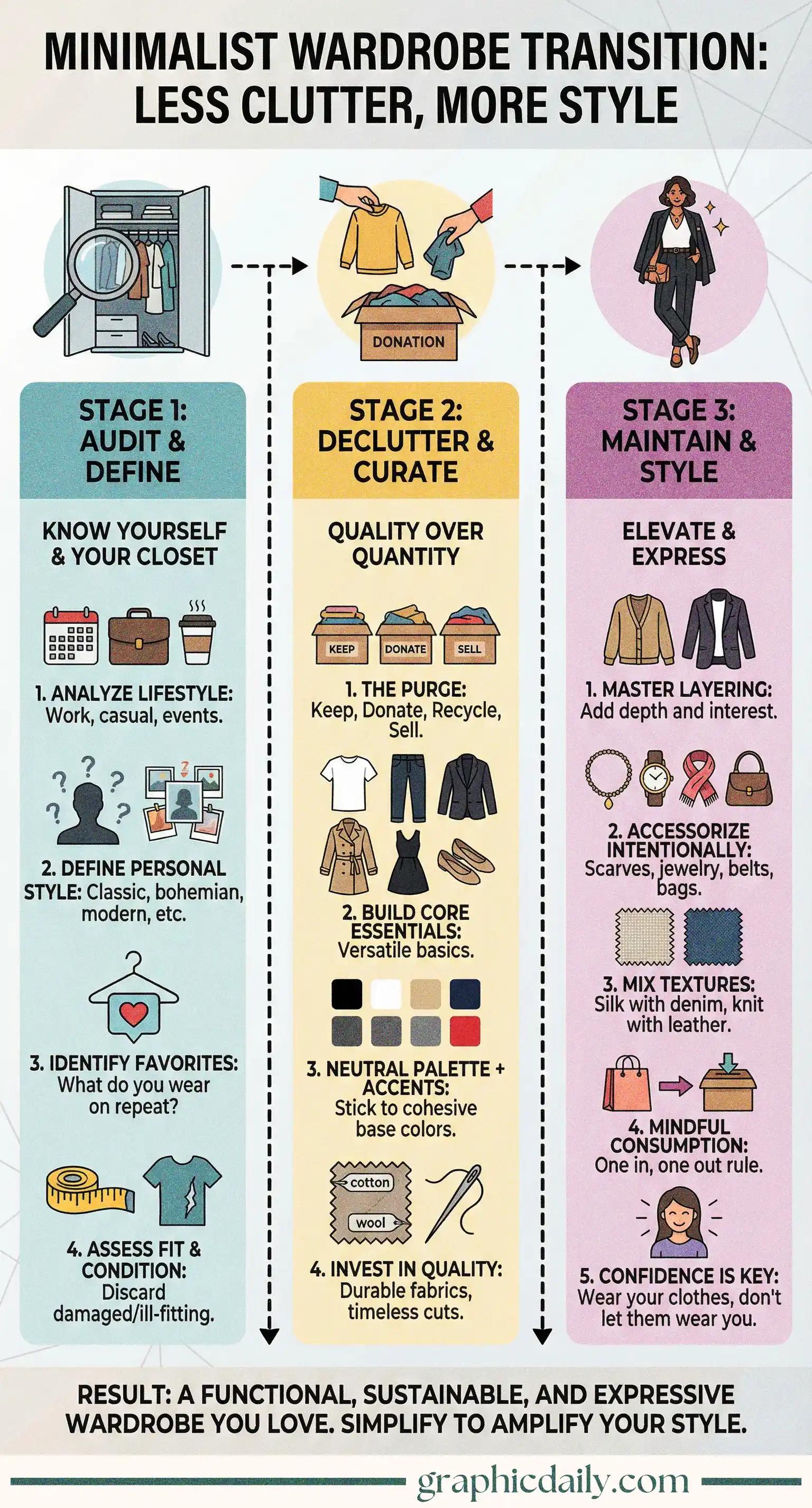 Transform your closet through intentional curation without sacrificing personal flair